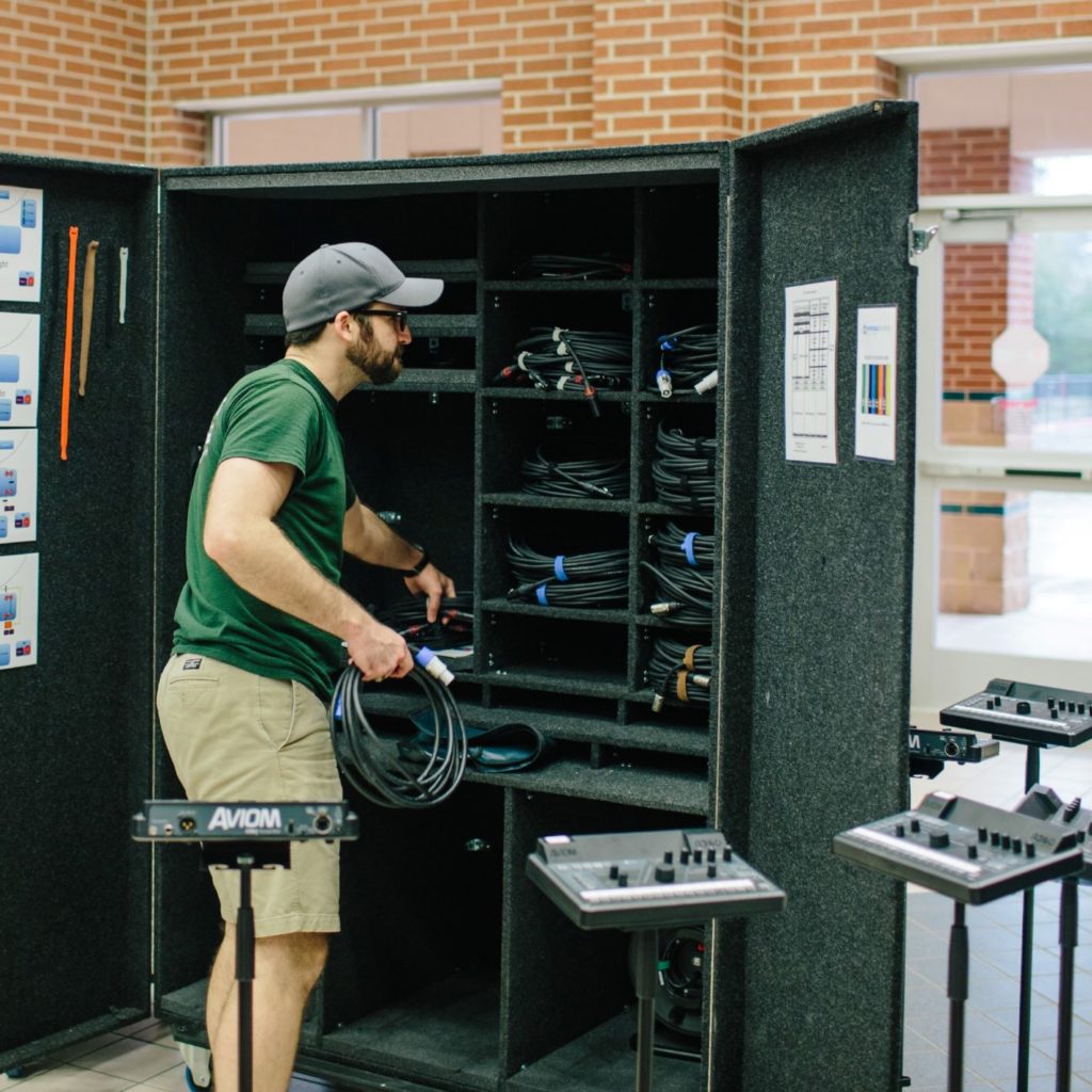 When choosing essential equipment for your portable church, consider price, logistics, and system design. 