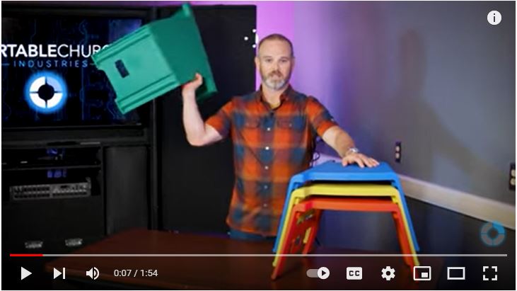 Learn how to use KindeLinks portable stools to maximize space in the children’s ministry area of your church.