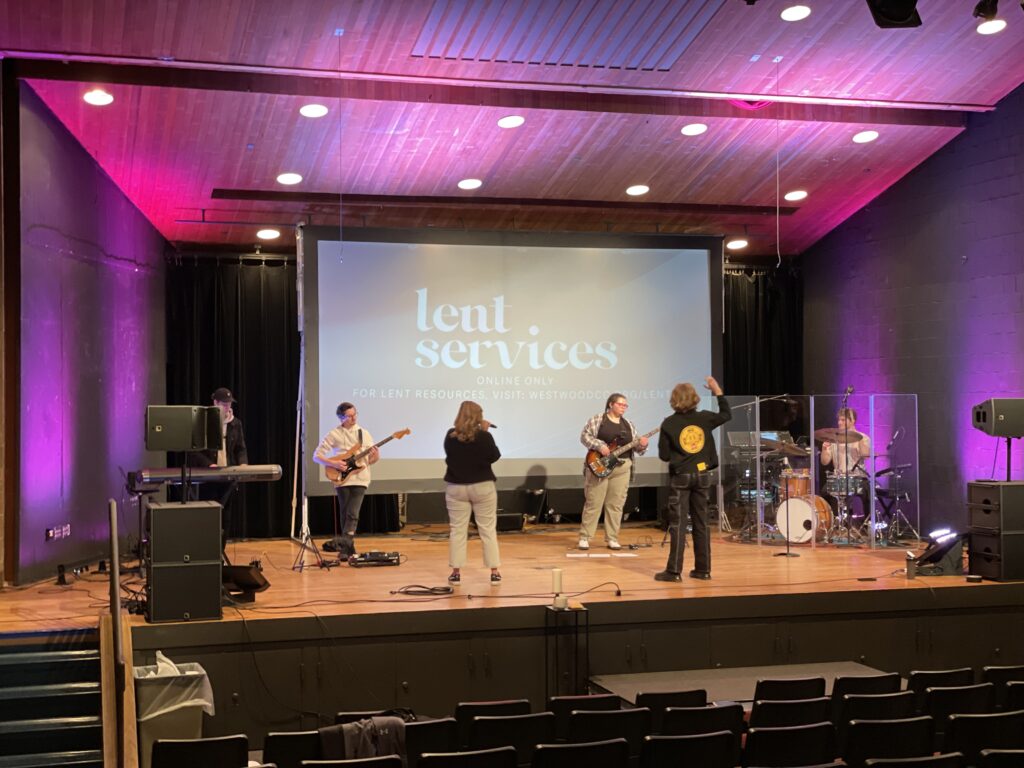 Worship team practices in preparation to plant a church