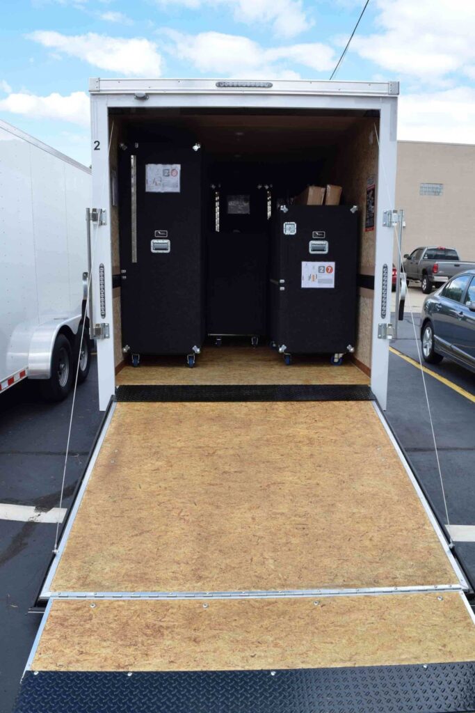 Routine trailer upkeep means more trips from storage to your portable facility. 